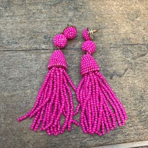 Baublebar pink fringe beaded earrings